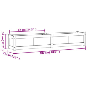 Pflanzkübel 2 Stk. Wachsbraun Massivholz Kiefer