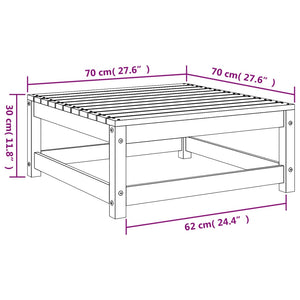 vidaXL Gartenhocker 70x70x30 cm Kiefernholz Imprägniert