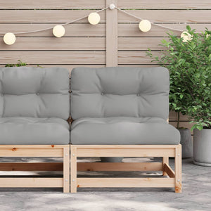 Gartensofa ohne Armlehnen mit Kissen Massivholz Kiefer