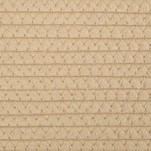 Aufbewahrungskorb Beige und Weiß Ø40x25 cm Baumwolle Stilecasa