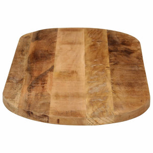 vidaXL Tischplatte 80x40x2,5 cm Oval Raues Massives Mangoholz