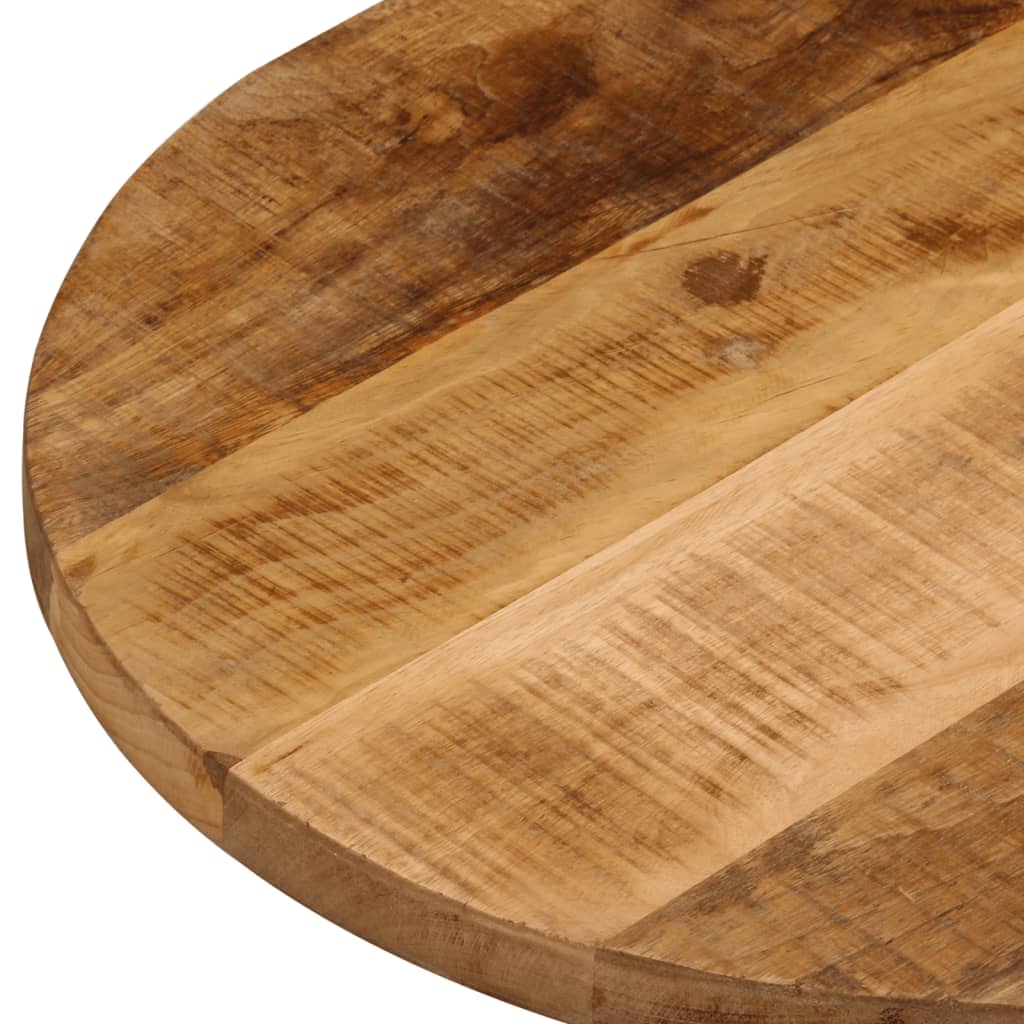 vidaXL Tischplatte 80x40x2,5 cm Oval Raues Massives Mangoholz