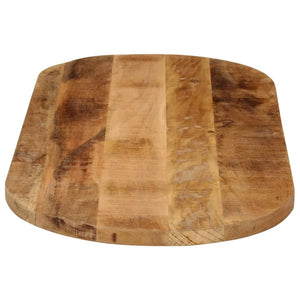 vidaXL Tischplatte 80x40x3,8 cm Oval Raues Massives Mangoholz