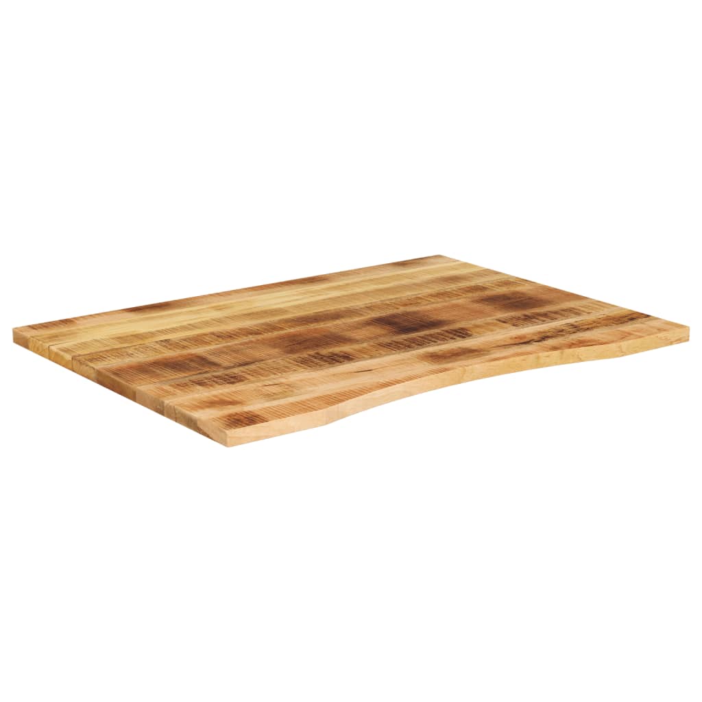 vidaXL Schreibtischplatte mit Aussparung 100x80x2,5cm Massivholz Mango