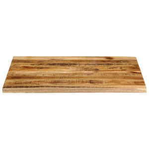 vidaXL Tischplatte 90x80x3,8 cm Baumkante Massivholz Raues Mangoholz