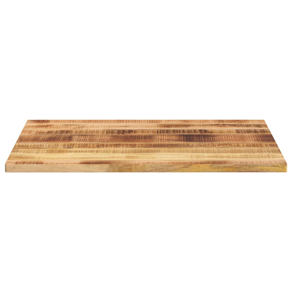 vidaXL Tischplatte 110x80x2,5 cm Rechteckig Raues Massivholz Mango