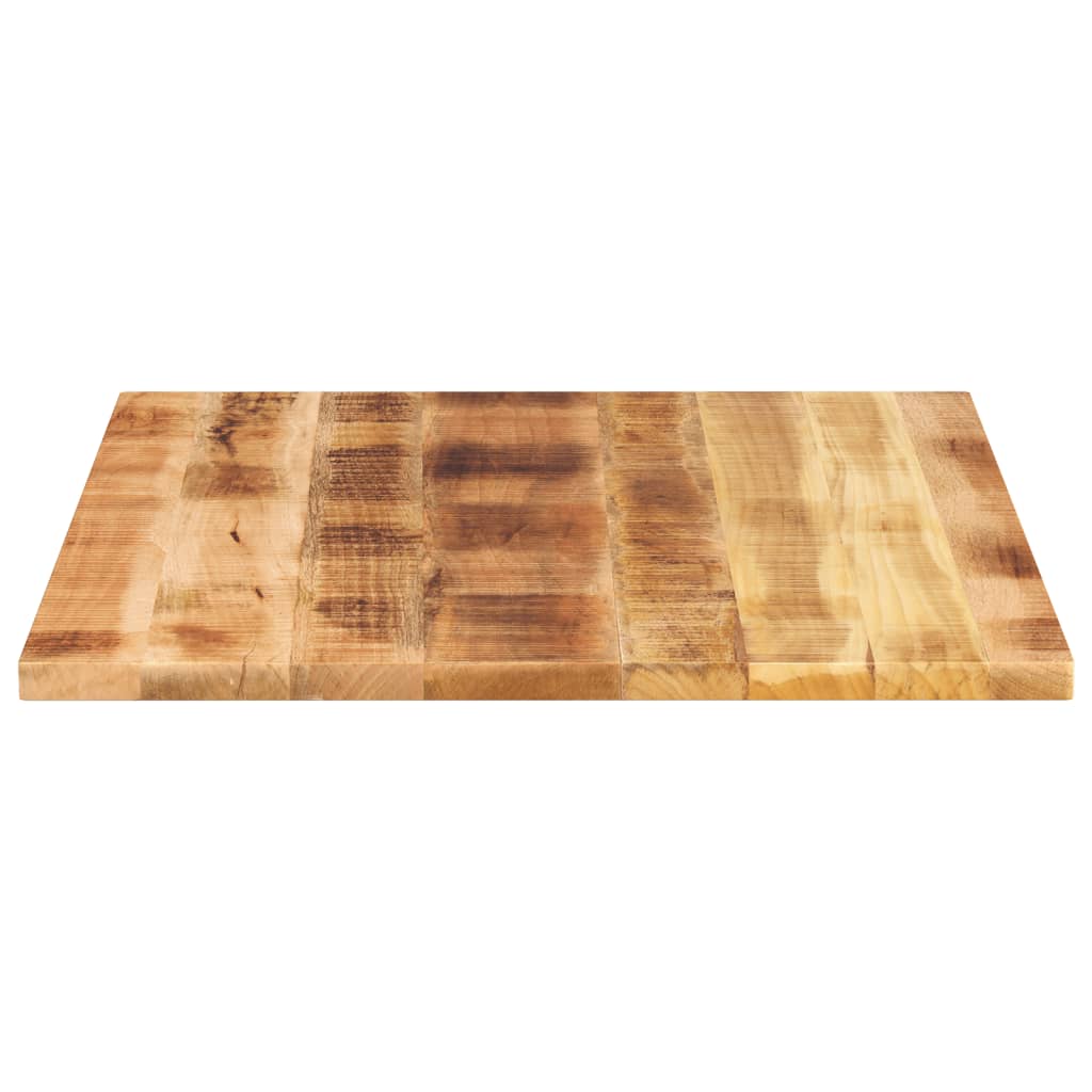 vidaXL Tischplatte 110x80x2,5 cm Rechteckig Raues Massivholz Mango