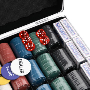 vidaXL Pokerchips-Set 600 Stk. 4 g