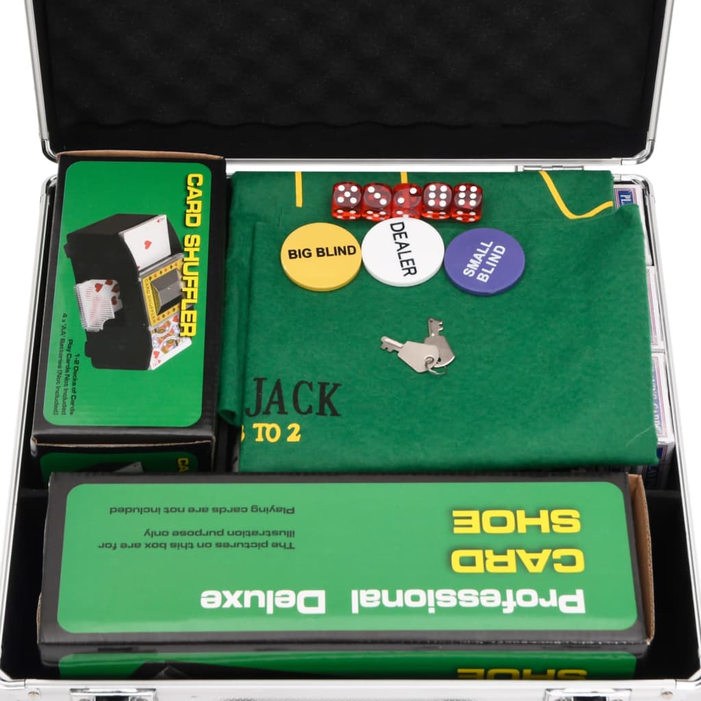 vidaXL Pokerchips-Set 600 Stk. 11,5 g