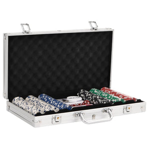 vidaXL Pokerchips-Set 300 Stk. 11,5 g