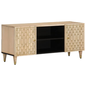 vidaXL TV-Schrank 105x33x46 cm Massivholz Mango