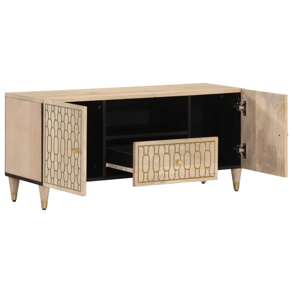 vidaXL TV-Schrank 105x33x46 cm Massivholz Mango