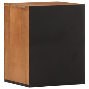 vidaXL Bad-Wandschrank 38x33x48 cm Massivholz Mango