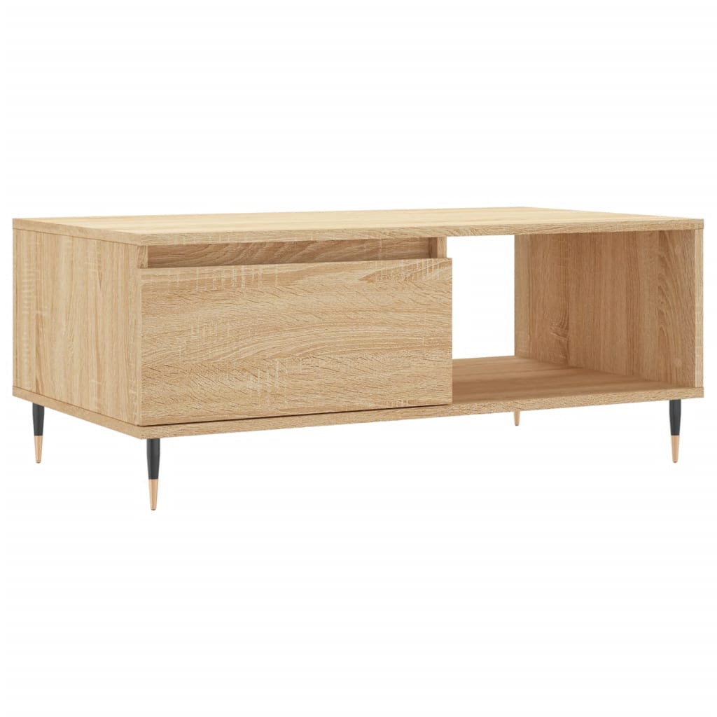 vidaXL Couchtisch Sonoma-Eiche 90x50x36,5 cm Holzwerkstoff