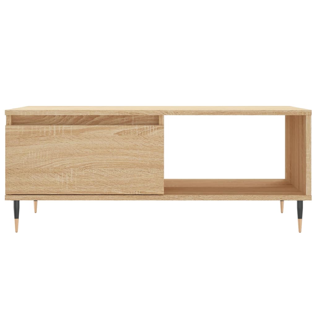 vidaXL Couchtisch Sonoma-Eiche 90x50x36,5 cm Holzwerkstoff