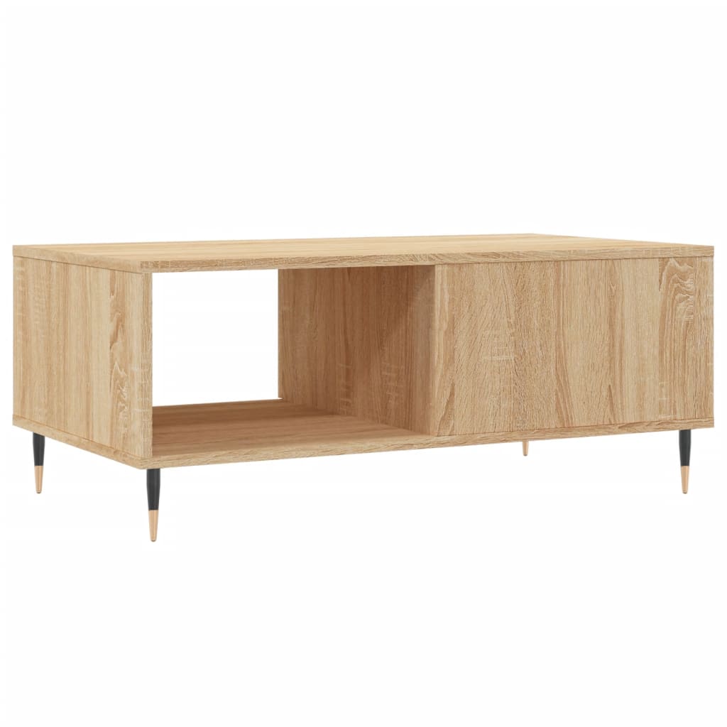 vidaXL Couchtisch Sonoma-Eiche 90x50x36,5 cm Holzwerkstoff