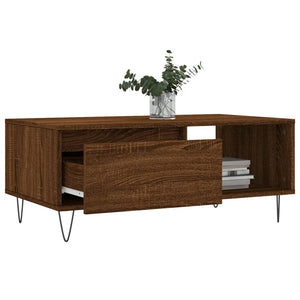 vidaXL Couchtisch Braun Eichen-Optik 90x50x36,5 cm Holzwerkstoff