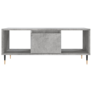 vidaXL Couchtisch Betongrau 90x50x36,5 cm Holzwerkstoff