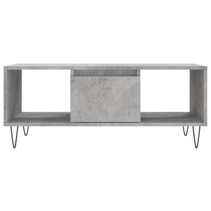 vidaXL Couchtisch Betongrau 90x50x36,5 cm Holzwerkstoff