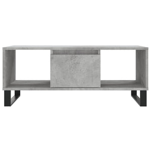 Couchtisch Betongrau 90x50x36,5 cm Holzwerkstoff Stilecasa