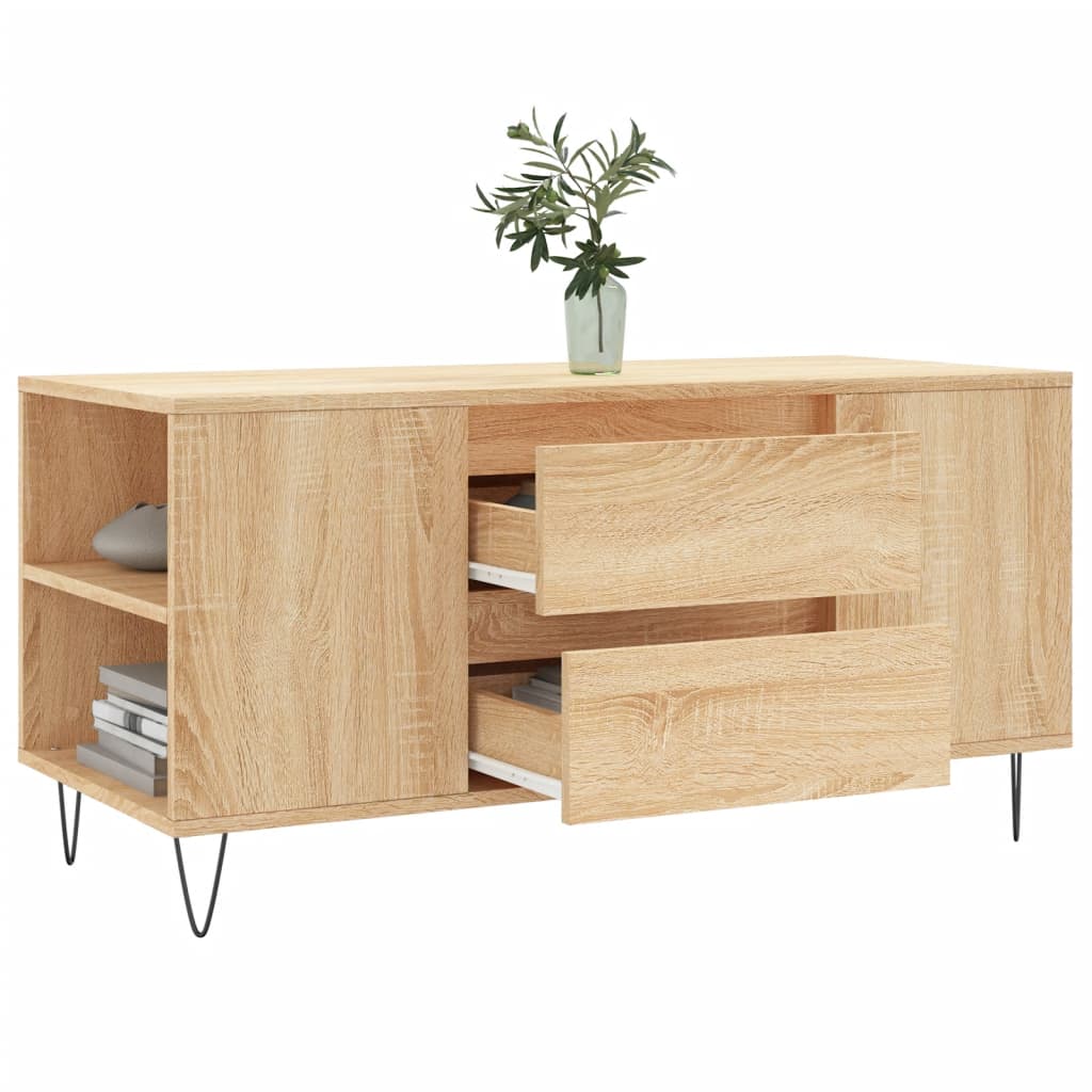 vidaXL Couchtisch Sonoma-Eiche 102x44,5x50 cm Holzwerkstoff