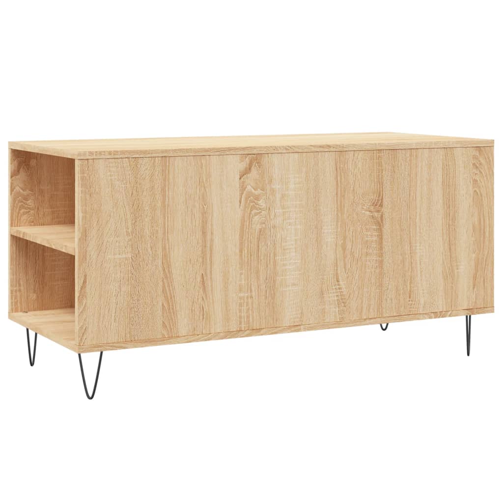 vidaXL Couchtisch Sonoma-Eiche 102x44,5x50 cm Holzwerkstoff