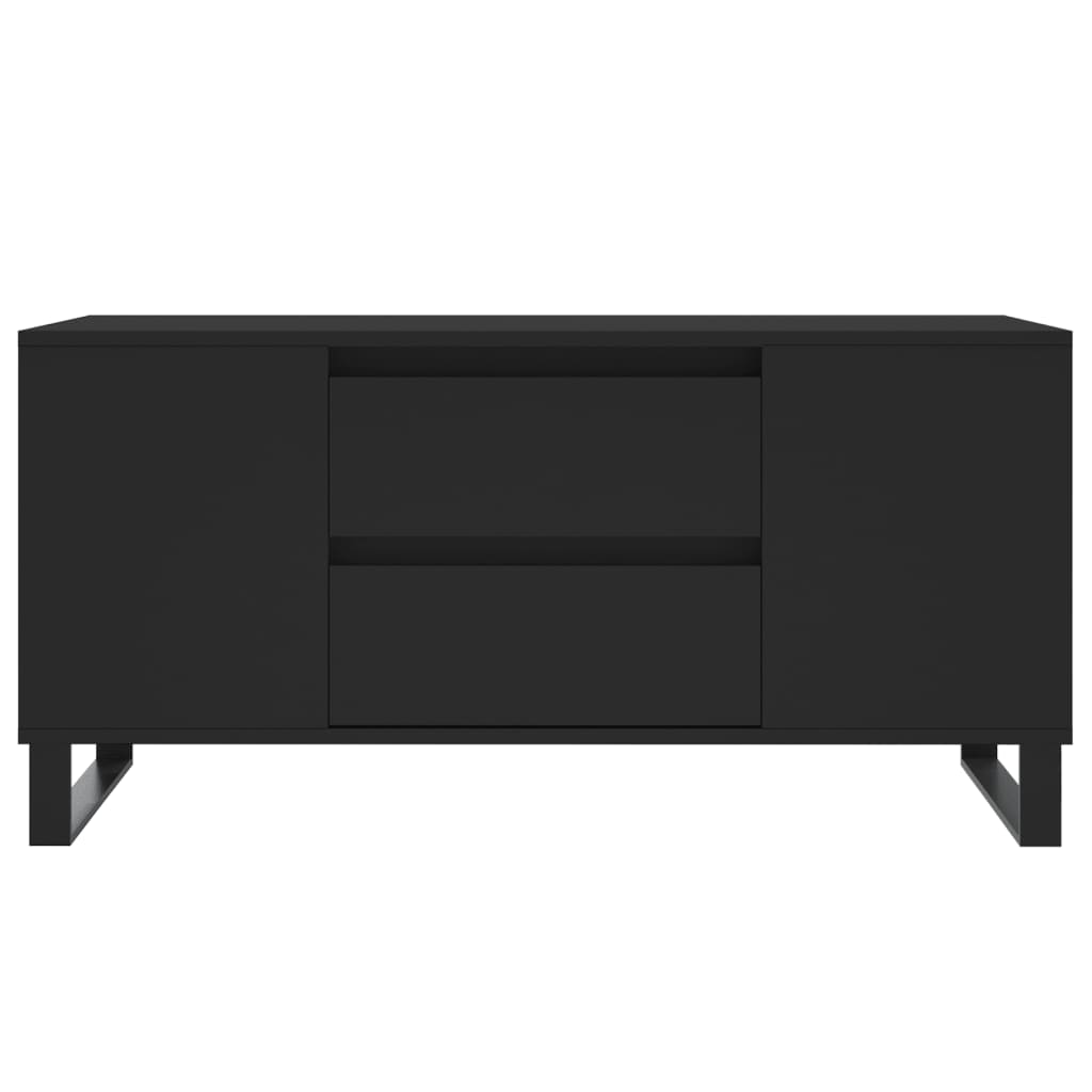 vidaXL Couchtisch Schwarz 102x44,5x50 cm Holzwerkstoff