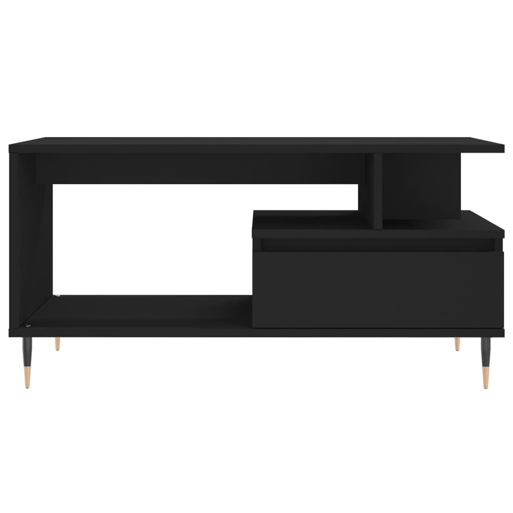 vidaXL Couchtisch Schwarz 90x49x45 cm Holzwerkstoff