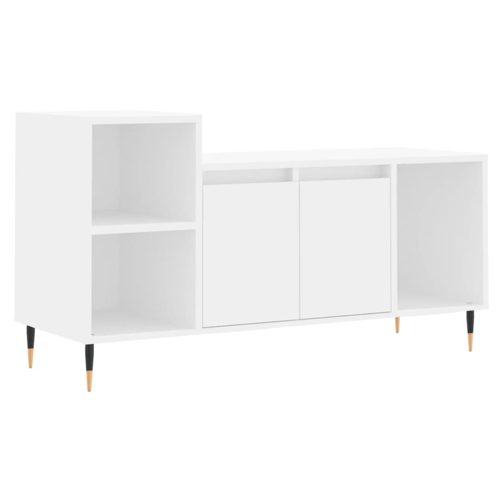 vidaXL TV-Schrank Weiß 100x35x55 cm Holzwerkstoff