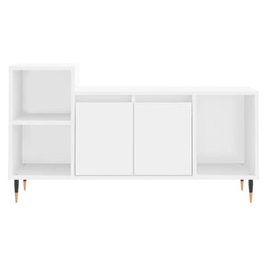 vidaXL TV-Schrank Weiß 100x35x55 cm Holzwerkstoff