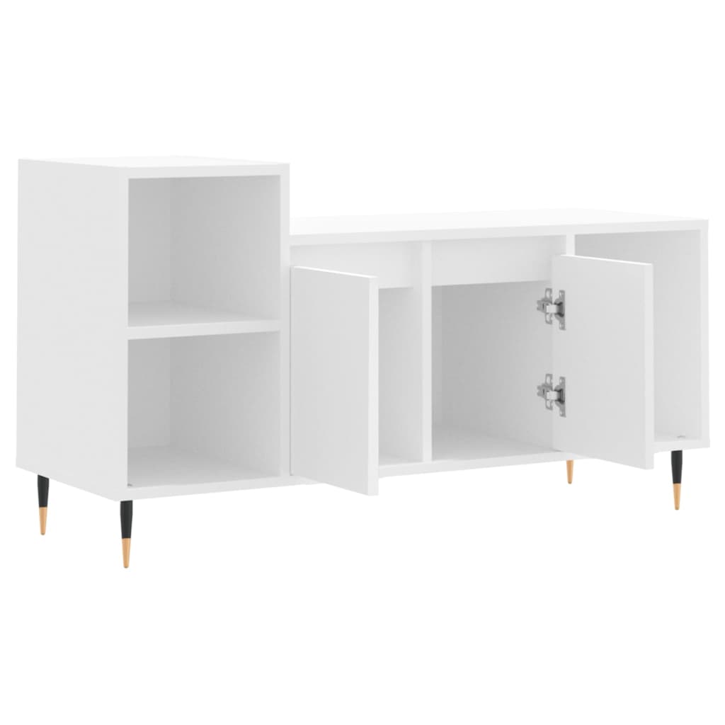 vidaXL TV-Schrank Weiß 100x35x55 cm Holzwerkstoff