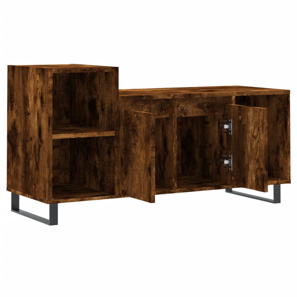 vidaXL TV-Schrank Räuchereiche 100x35x55 cm Holzwerkstoff