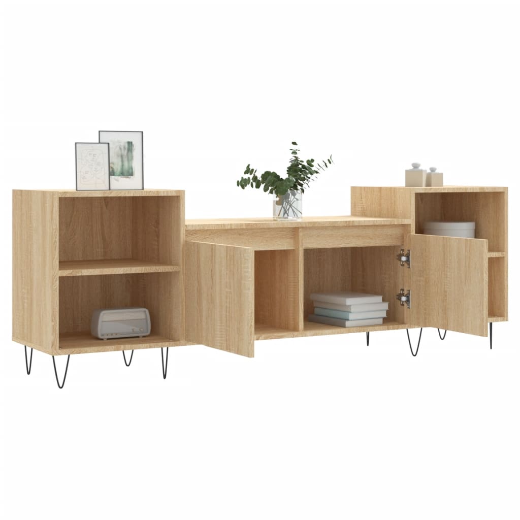 vidaXL TV-Schrank Sonoma-Eiche 160x35x55 cm Holzwerkstoff