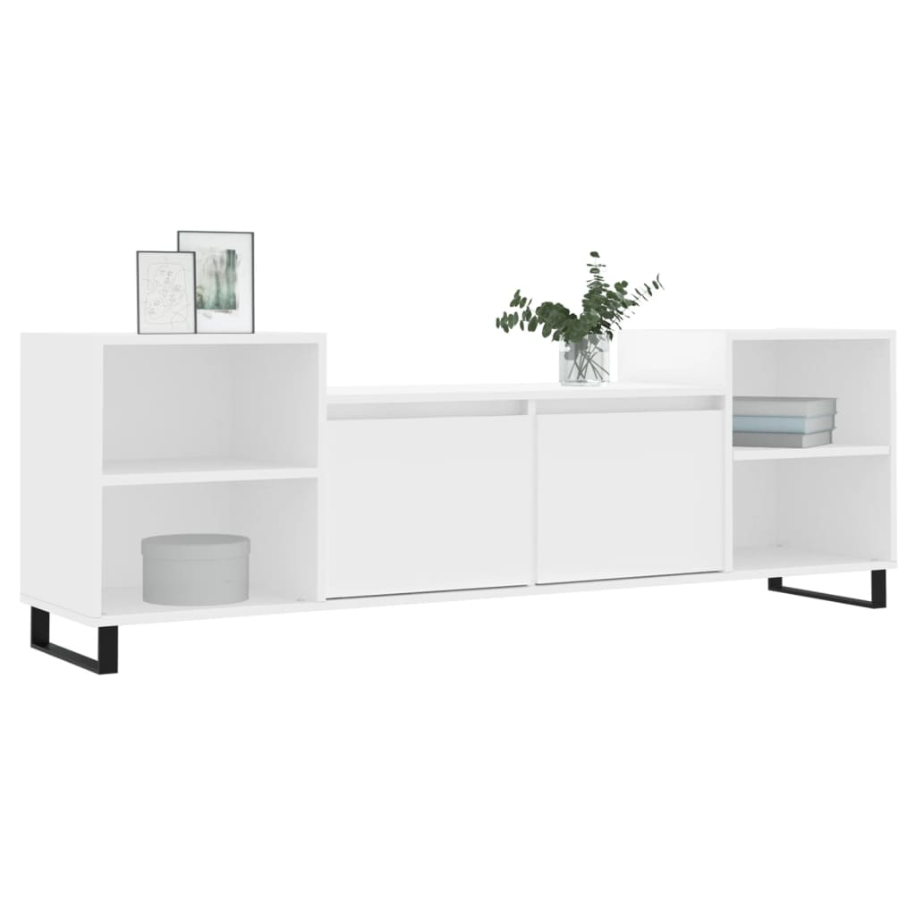 vidaXL TV-Schrank Weiß 160x35x55 cm Holzwerkstoff