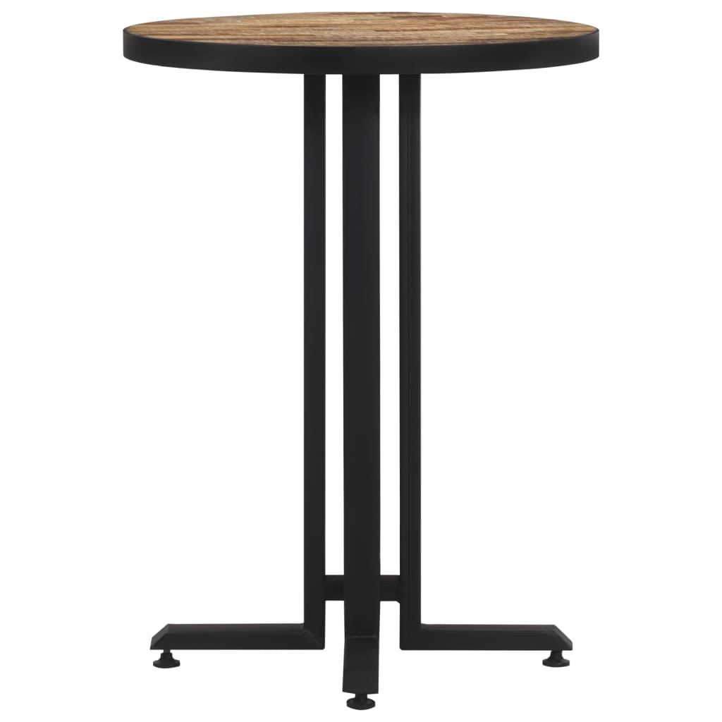 vidaXL Bistrotisch Rund Ø55x76 cm Recyceltes Massivholz Teak