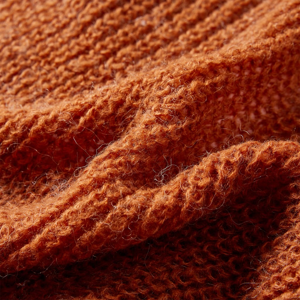 Kinderpullover Gestrickt Cognac 104