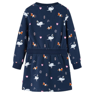 Kinderkleid mit Langen Ärmeln Marineblau 116 Stilecasa