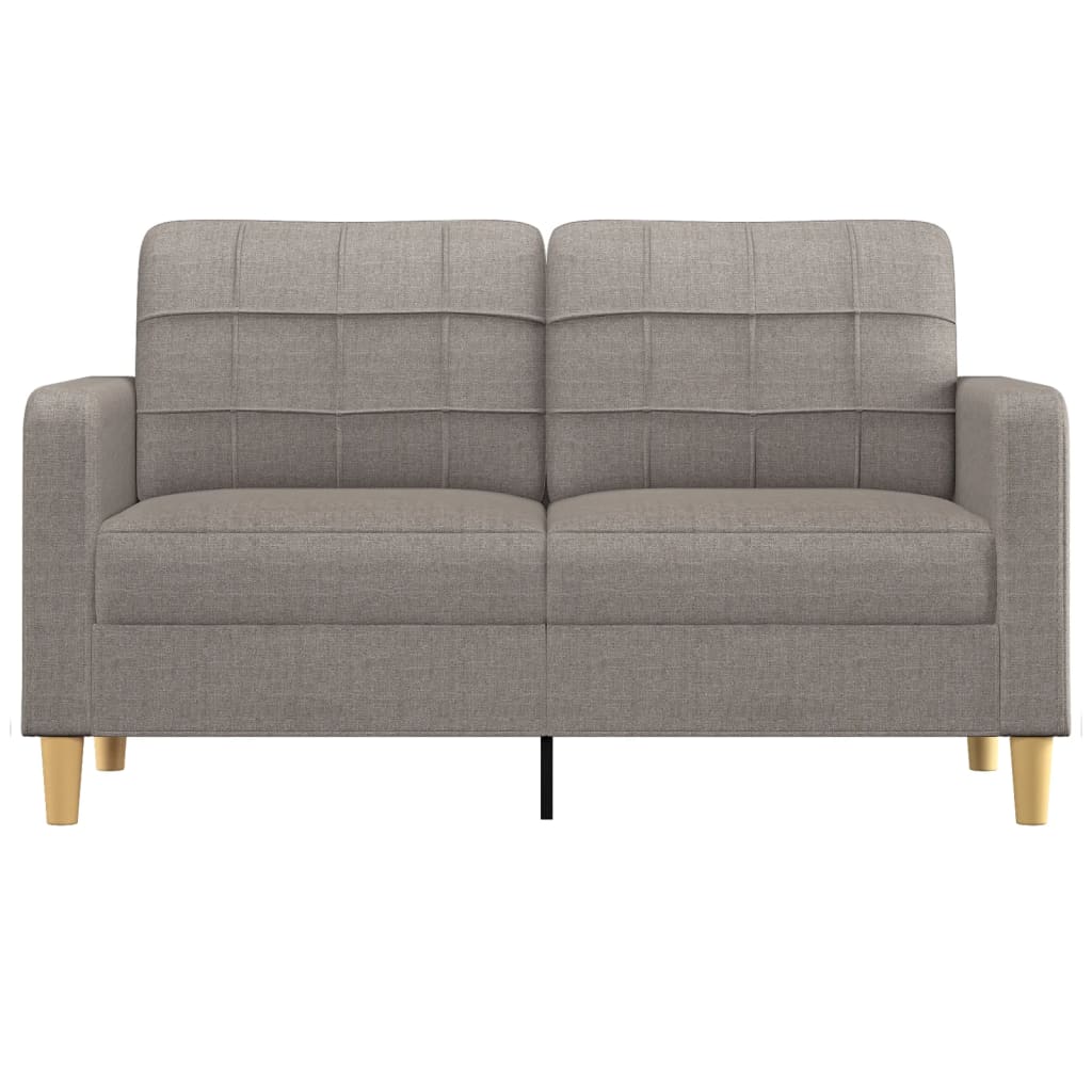 vidaXL 2-Sitzer-Sofa Taupe 140 cm Stoff