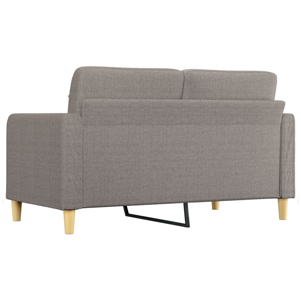 vidaXL 2-Sitzer-Sofa Taupe 140 cm Stoff