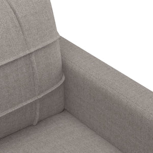 vidaXL 2-Sitzer-Sofa Taupe 140 cm Stoff