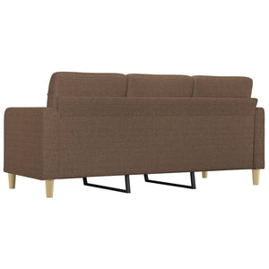 3-Sitzer-Sofa Braun 180 cm Stoff