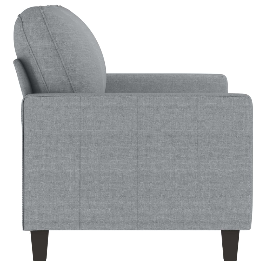 vidaXL 2-Sitzer-Sofa Hellgrau 120 cm Stoff