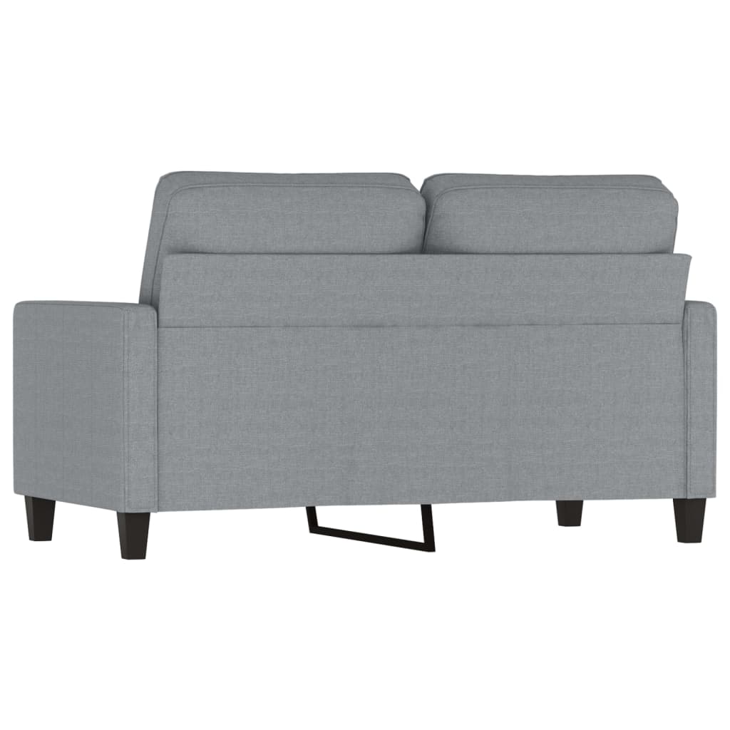 vidaXL 2-Sitzer-Sofa Hellgrau 120 cm Stoff