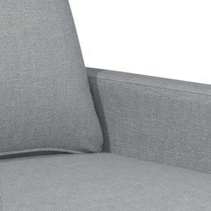 vidaXL 2-Sitzer-Sofa Hellgrau 120 cm Stoff