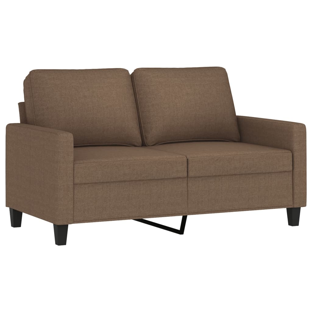 vidaXL 2-Sitzer-Sofa Braun 120 cm Stoff