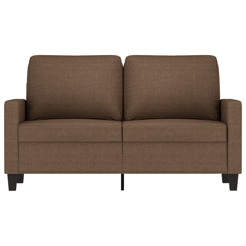 vidaXL 2-Sitzer-Sofa Braun 120 cm Stoff