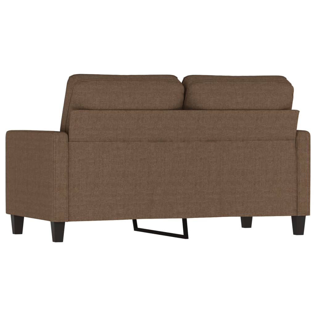 vidaXL 2-Sitzer-Sofa Braun 120 cm Stoff