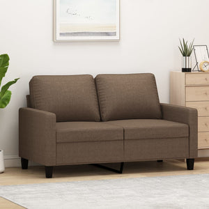 vidaXL 2-Sitzer-Sofa Braun 120 cm Stoff