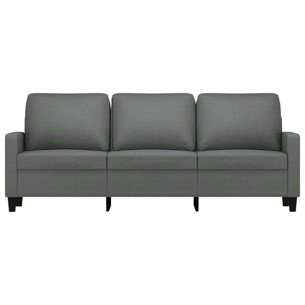 vidaXL 3-Sitzer-Sofa Dunkelgrau 180 cm Stoff