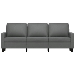 vidaXL 3-Sitzer-Sofa Dunkelgrau 180 cm Stoff